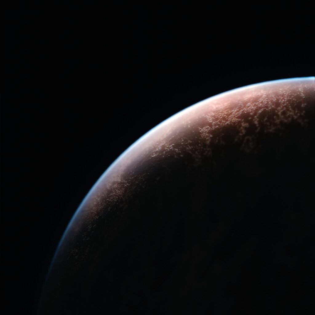 Captivating Mysterious Planet Wallpaper in Cosmic Space Background