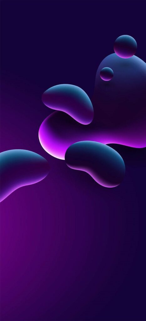 Mystical Night Glare: Enchanting Abstract Patterns for iPhone 14 Homescreens Wallpaper