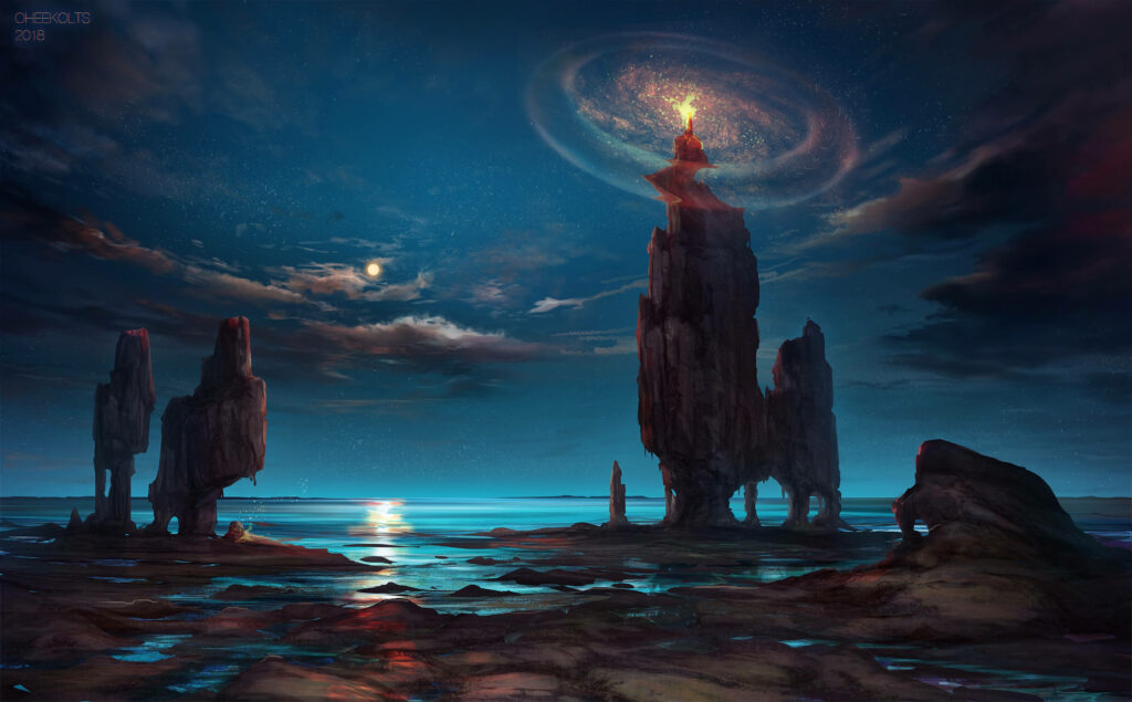 Enchanting Mountain Twilight: Revealing Our Inner Wizardry Wallpaper