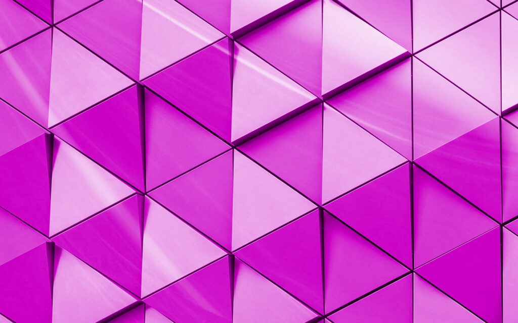 Mystical Triangular Illusions: A Vibrant, Geometric Voyage into the Purple Dimension Wallpaper