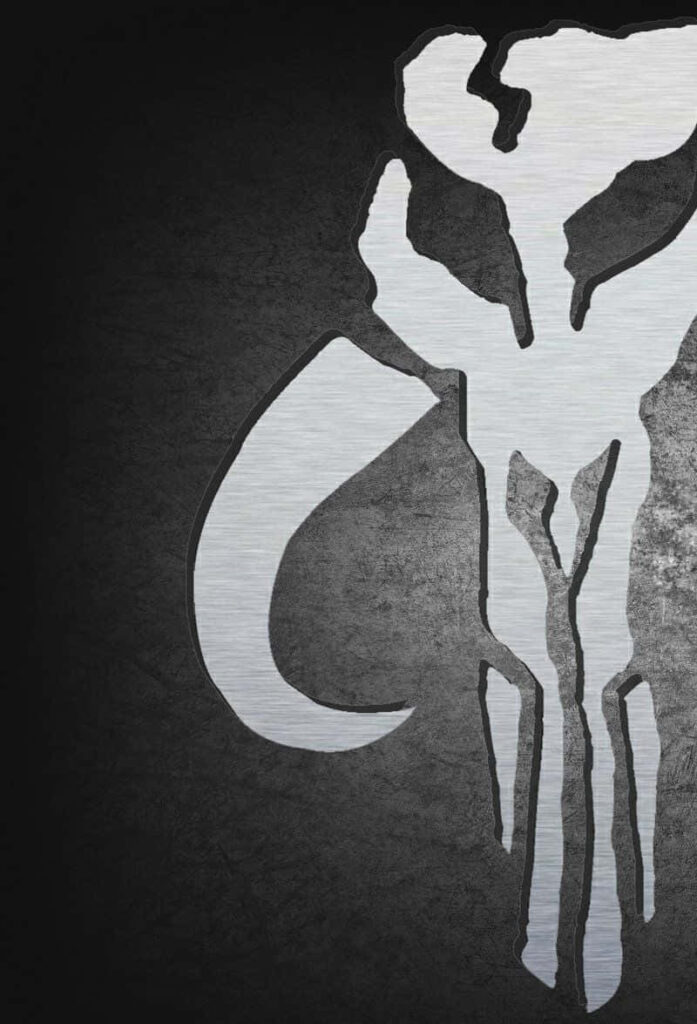 Mythosaur Skull iPhone Wallpaper: Bold Mandalorian Design