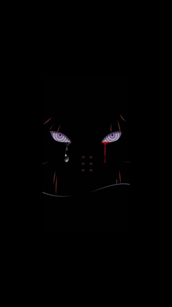 The All-Seeing Rinnegan: A Captivating HD Phone Wallpaper featuring Naruto's Nagato as 'Pain'