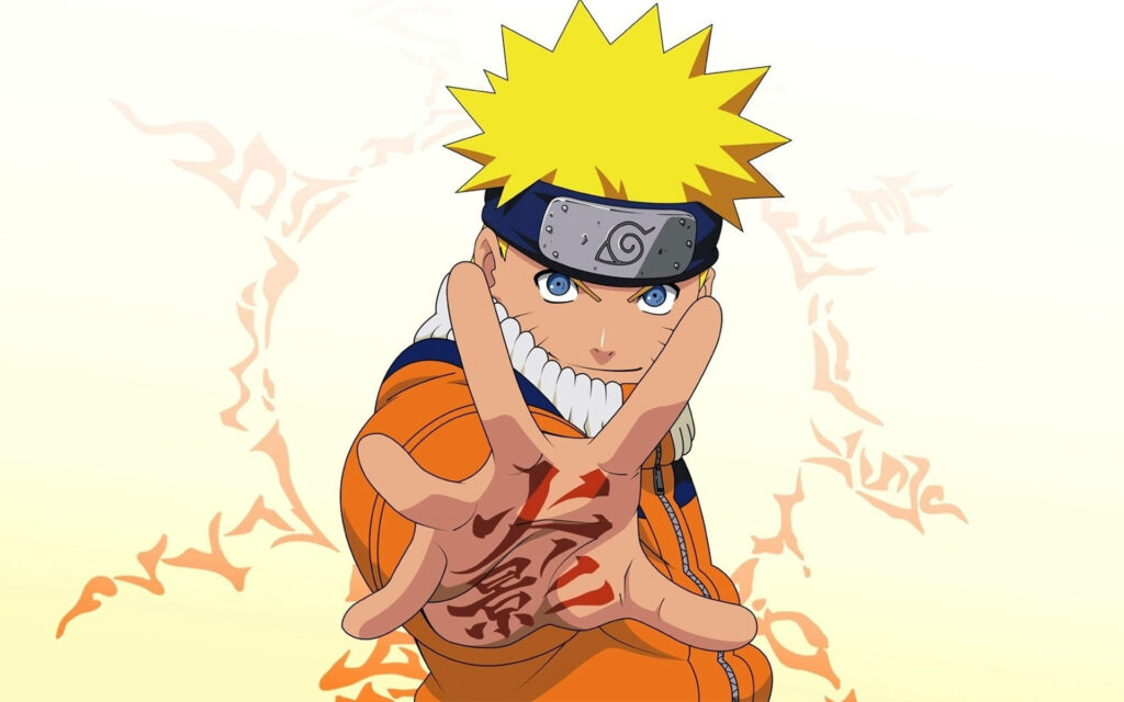 The Resilient Ninja: Naruto Unleashes His Marked Power in a Vibrant HD Wallpaper