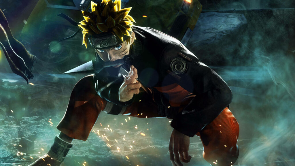 Naruto's Intense Battle Pose: Captivating 4k Wallpaper for PC