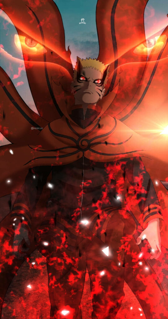 Naruto Unleashed: Empowered in Mode Baryon - Captivating 4k Wallpaper for Naruto Mobile Background 
