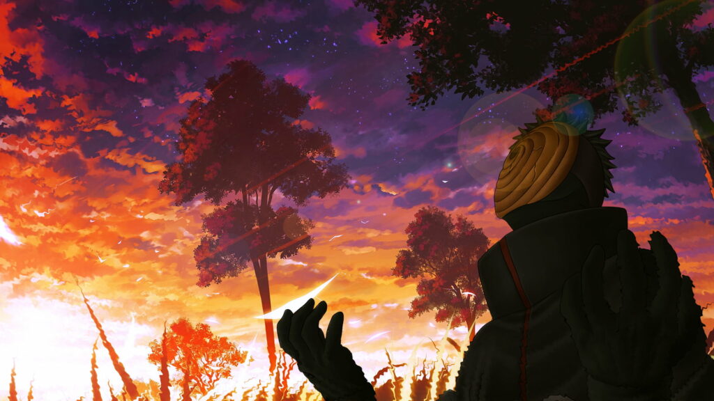 Obito Uchiha Takes Center Stage: A Striking 1080p HD Anime Wallpaper