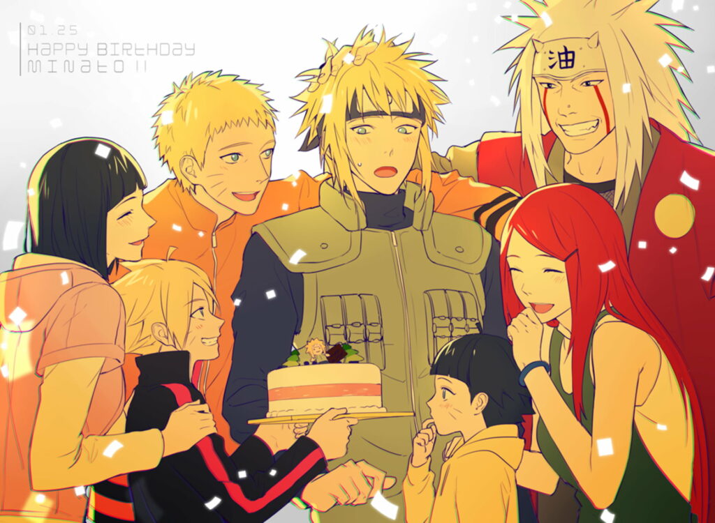 The Uzumaki Family: Naruto, Boruto, and Himawari - HD Wallpaper