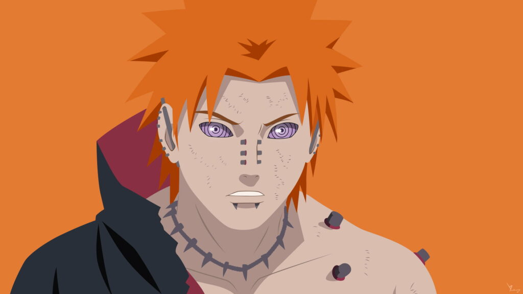 Confrontation of Heroes: Naruto vs. Pain - Captivating HD Wallpaper of the Intense Anime Battle