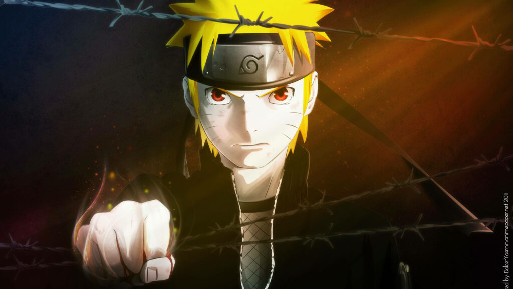 Naruto's Fierce Determination: A Captivating Close-up in Stunning 4K Ultra HD Wallpaper