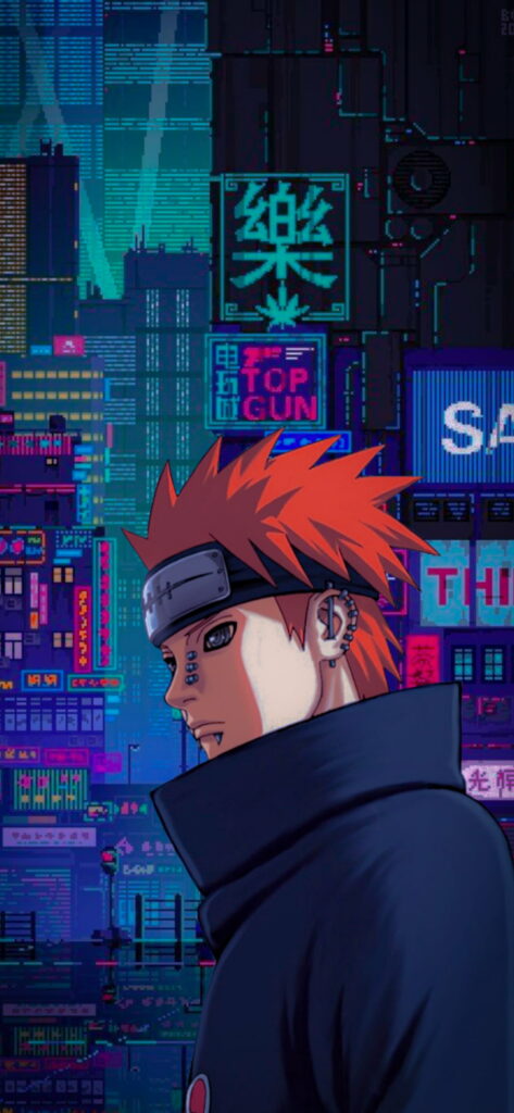 Painful Reflection: HD Anime Naruto Phone Wallpaper