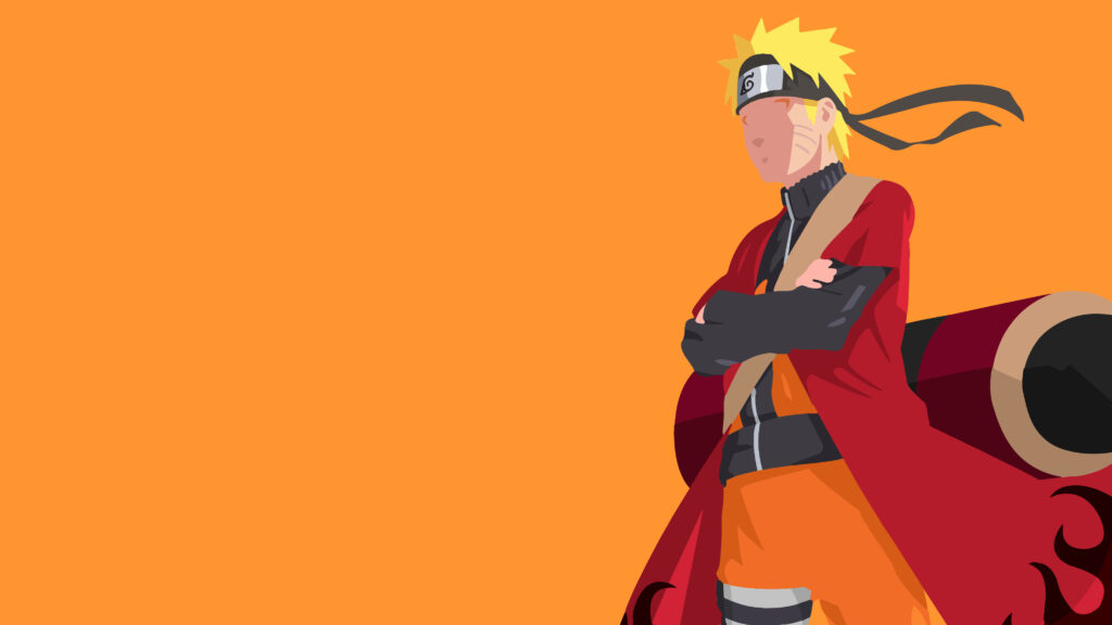 Naruto's Epic Arrival in Konoha: 4k Vector Artwork for Your PC Background Wallpaper