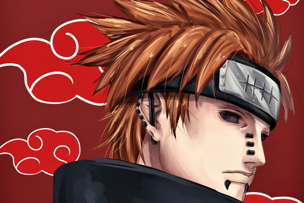 Naruto's Akatsuki Confronts Pain with Rinnegan in Stunning Wallpaper
