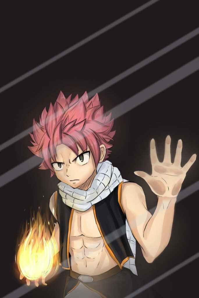 Natsu Dragneel Fire Magic Wallpaper - Perfect Anime Lock Screen