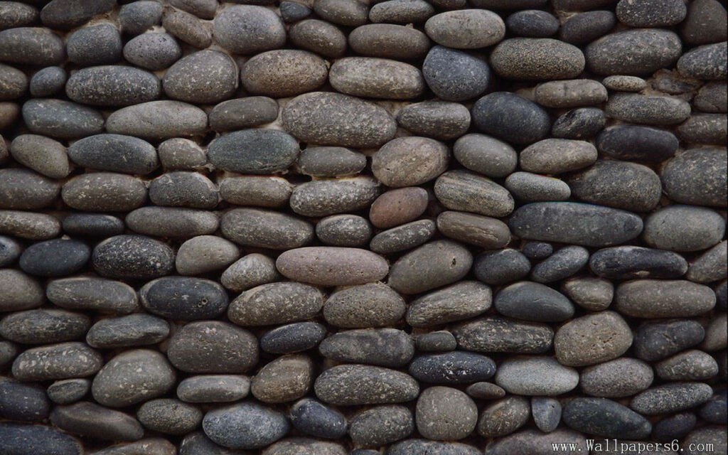 Mossy River Stones: A Colorful Rustic Wall Wallpaper