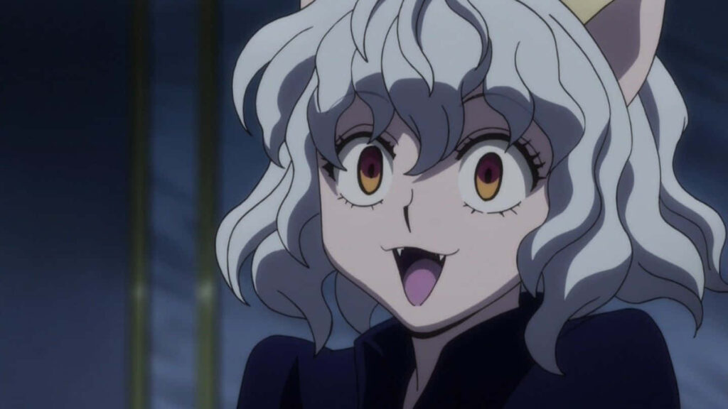 Neferpitou Wallpaper: Anime's Playful Yet Ominous Feline Advisor