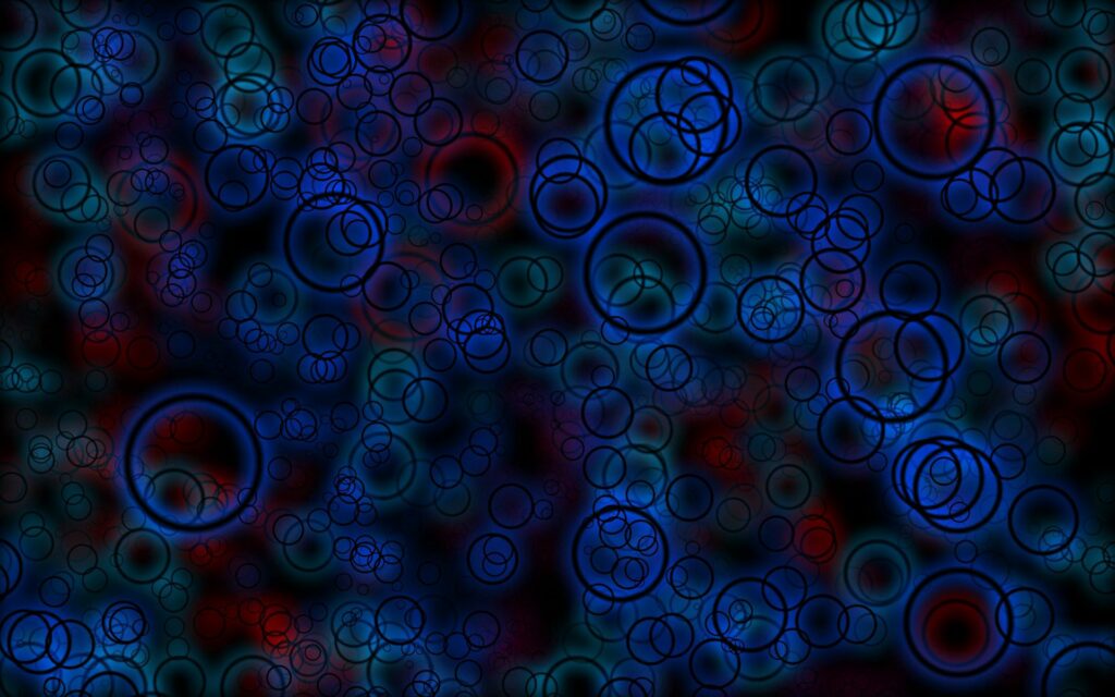 Mesmerizing Neon Blue Circles Wallpaper - 1920x1200 Background