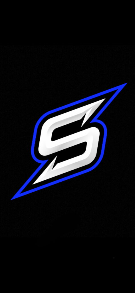 Sleek and Stylish: The Neon-Infused S Gaming Logo for a Dark and Bold HD Phone Wallpaper Background