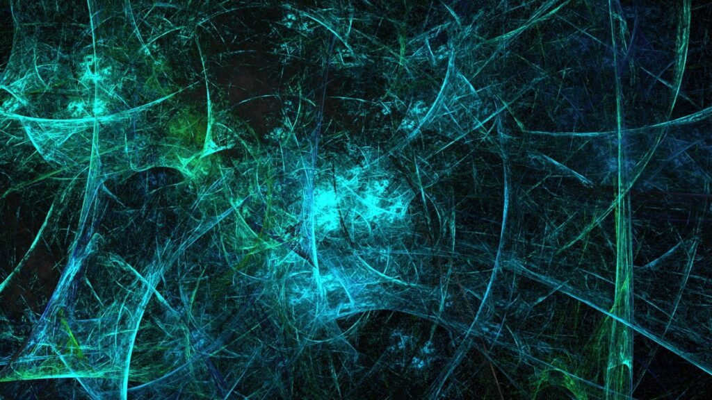 Abstract Neon Blue & Green Lines Wallpaper | Dynamic 1920x1080 Background