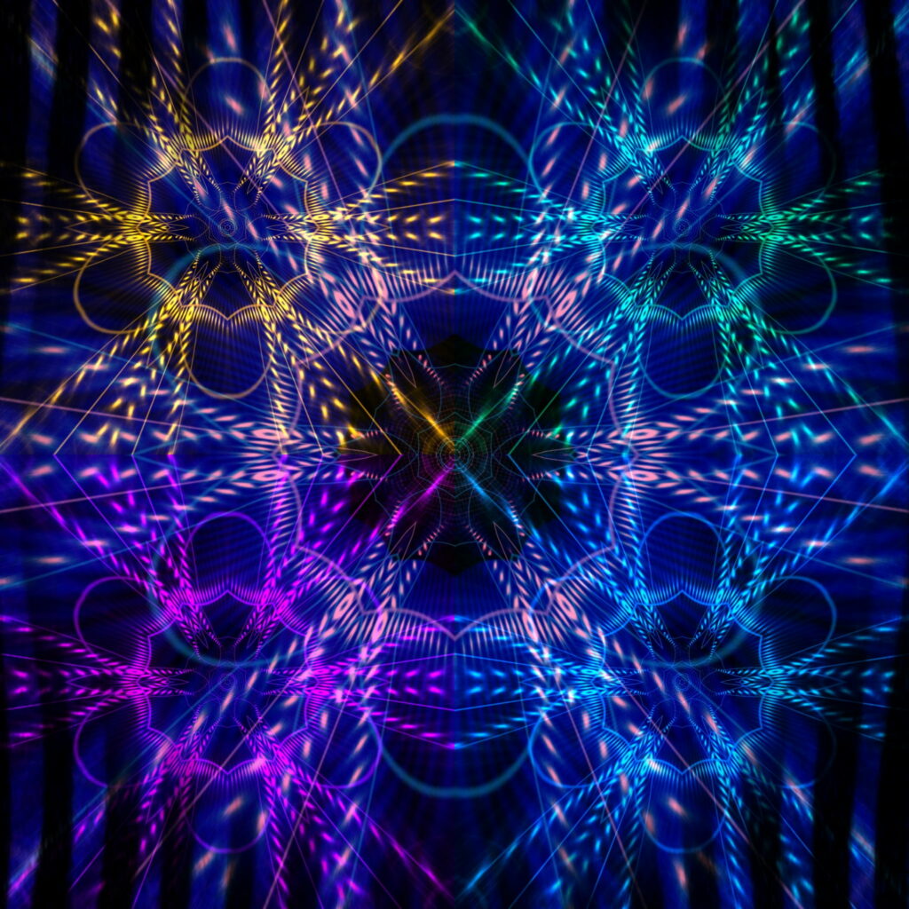 Neon Blast: Abstract Digital Laser Party on a Colorful Disco Screen - HD Phone Wallpaper