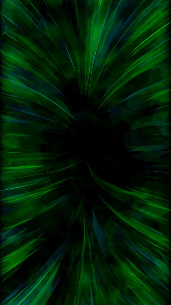 Neon Green Abstract Wallpaper: Dynamic Dark Background Design