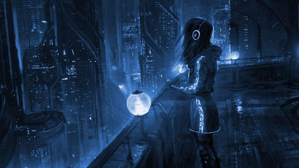 Virtual Voyages: A Glimpse into the Metropolis of Neon Dreams Wallpaper