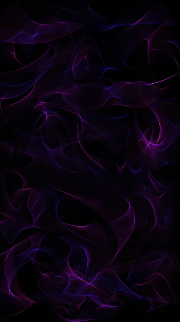 Neon Passion: Dark Purple Love Wallpaper