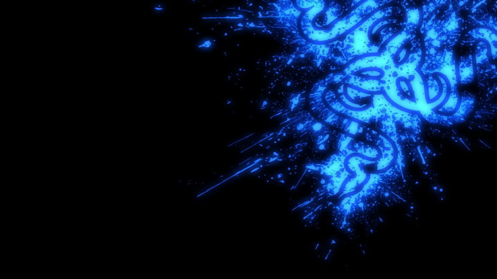Glowing Night: Razer Illuminated Digital Art HD Wallpaper