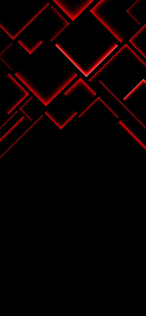 Vibrant Display: Illuminated with Neon Red Squares against a Super AMOLED Background Wallpaper