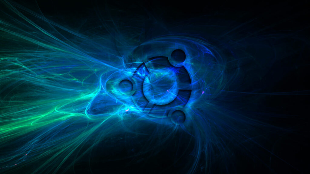 Neon Ubuntu: A Stunningly Unique Art Wallpaper