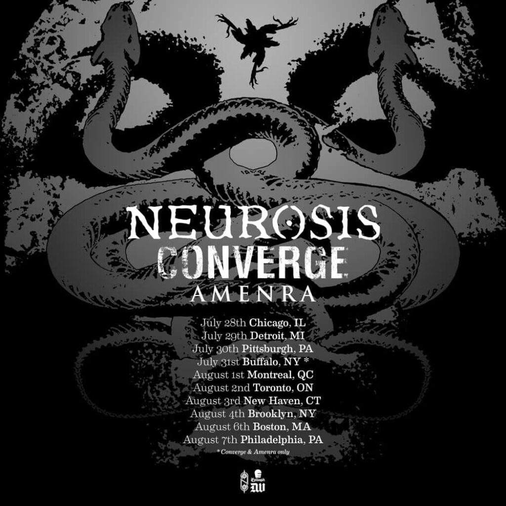 Dark Wallpaper: Neurosis & Converge Concert Dates with Serpent Background