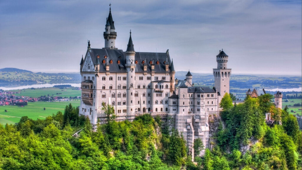 Enchanting Neuschwanstein Castle Wallpaper: Fairy Tale Background