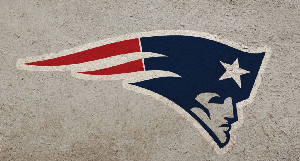 New England Patriots Logo Wallpaper on Textured Background