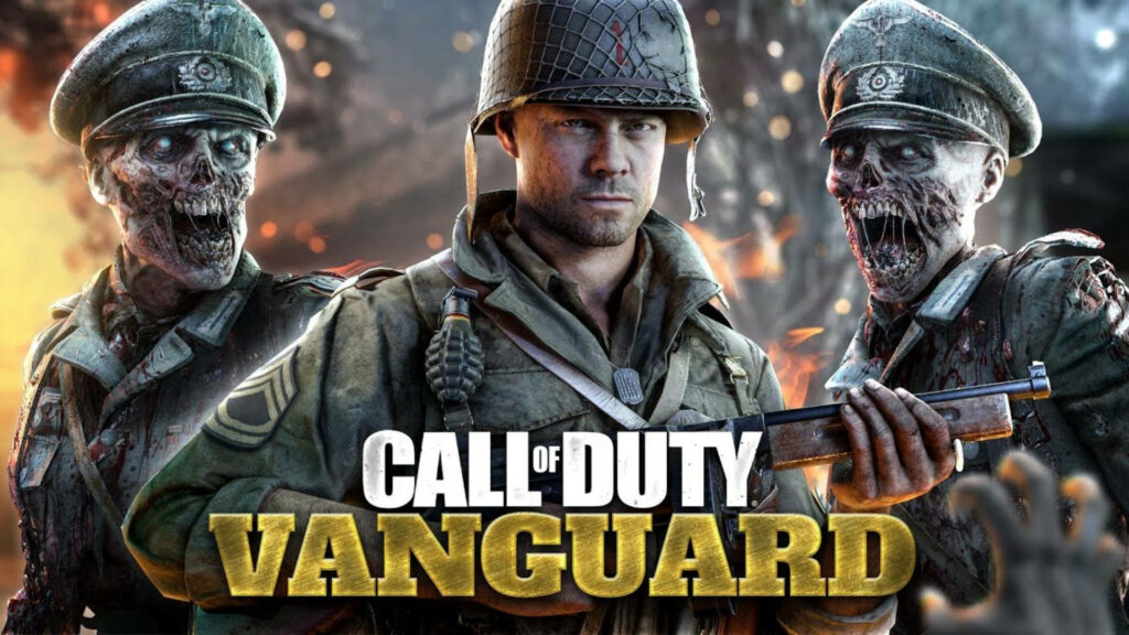 Unveiling the Fierce New Soldier Zombie: Brilliant Call of Duty Vanguard Campaign Poster HD Wallpaper