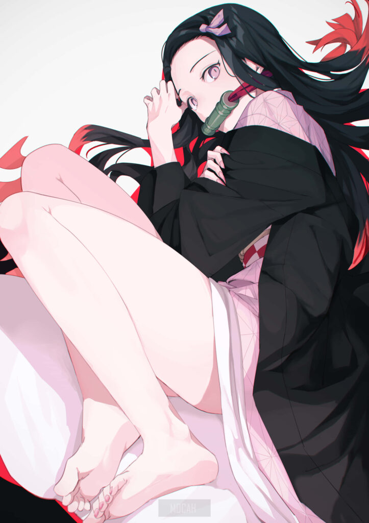 Serene Nezuko Kamado Wallpaper from Demon Slayer: Kimetsu no Yaiba