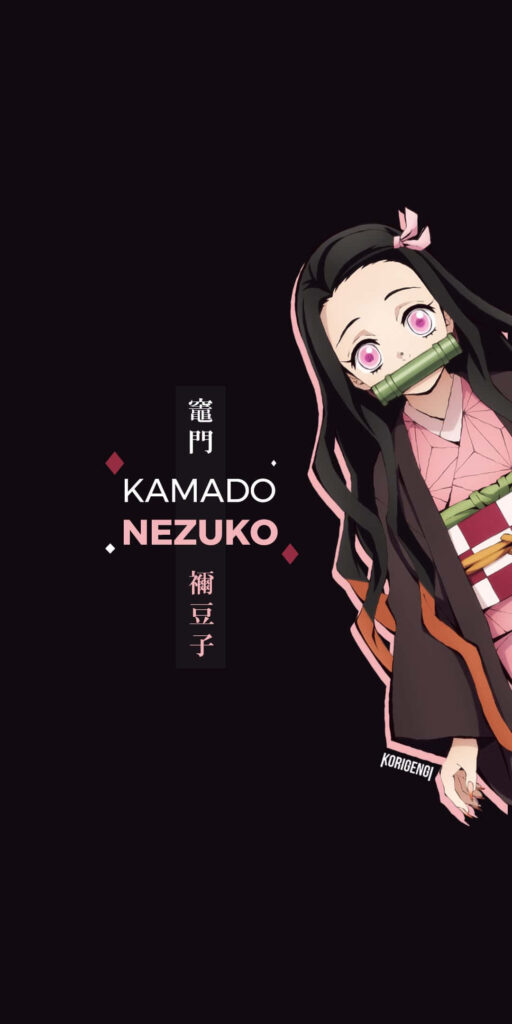 Nezuko Kamado Wallpaper - Cool Demon Slayer Aesthetic Background