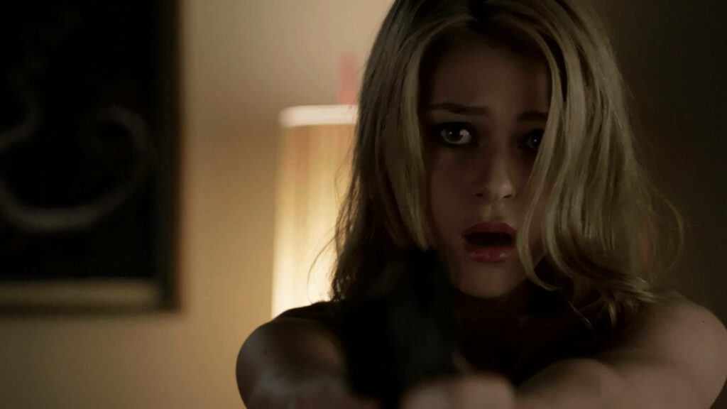 Nicola Peltz intense suspenseful scene Bates Motel dramatic wallpaper background