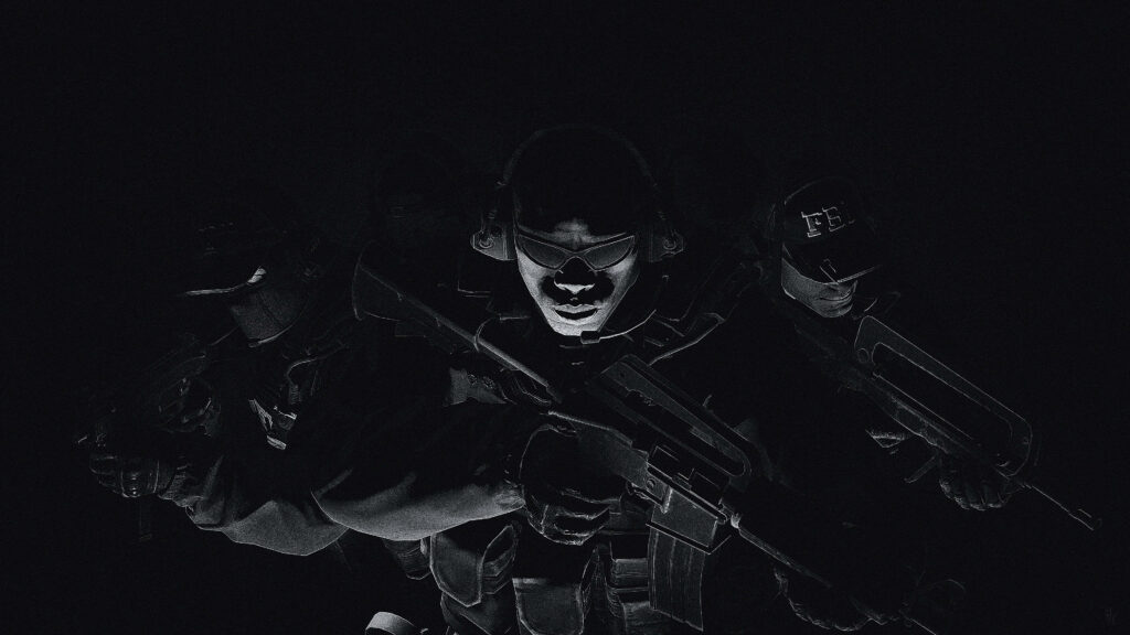 4k Gaming Delight: Three Sharp FBI Agents Grace This Counter-Strike: Global Offensive Snapshot, Perfect for Background Wallpaper