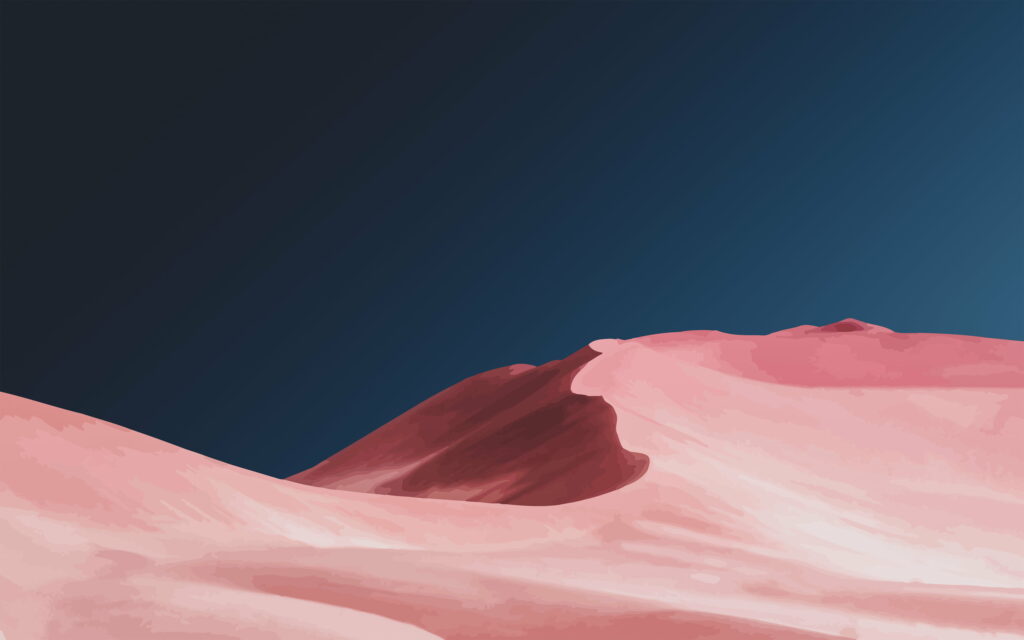 Desert Dreams: A Stunning Nighttime Masterpiece in Digital Art Wallpaper
