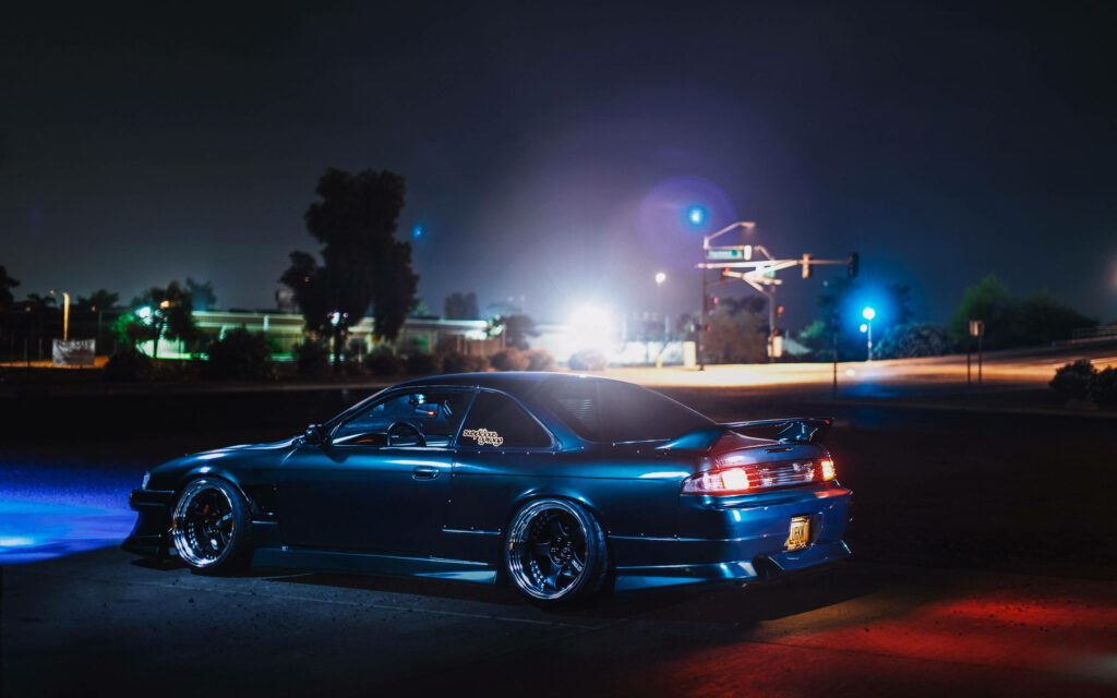 Nighttime Bliss: Capturing the Allure of JDM Cars Wallpaper