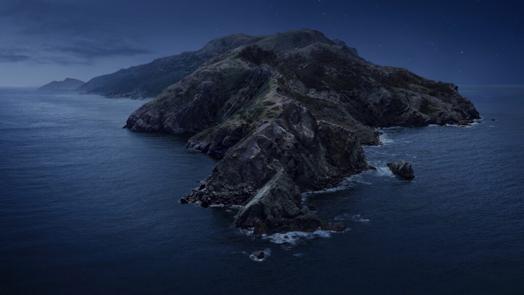 Nighttime Bliss on Santa Catalina Island: A Stunning Apple Mac Wallpaper of Earth's Natural Beauty