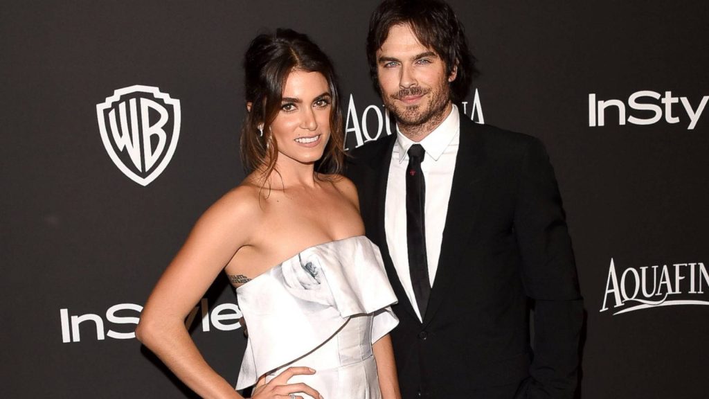 Nikki Reed and Ian Somerhalder red carpet photo Warner Bros InStyle event celebrity wallpaper
