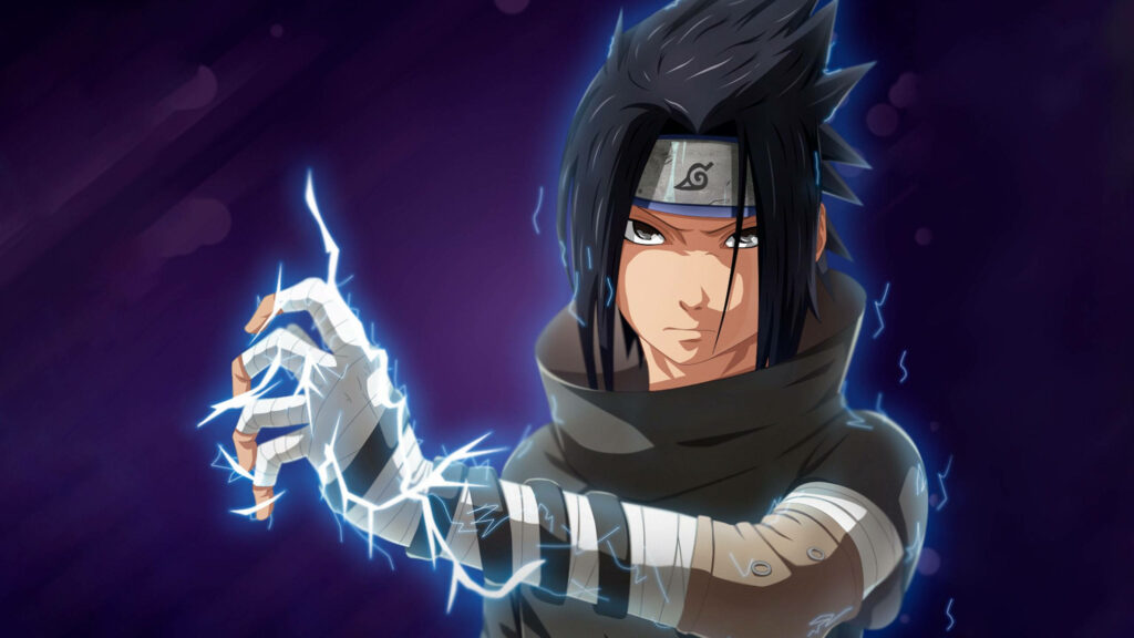 Sasuke Uchiha: Embracing the Ninja Spirit in HD Anime Illumination Wallpaper