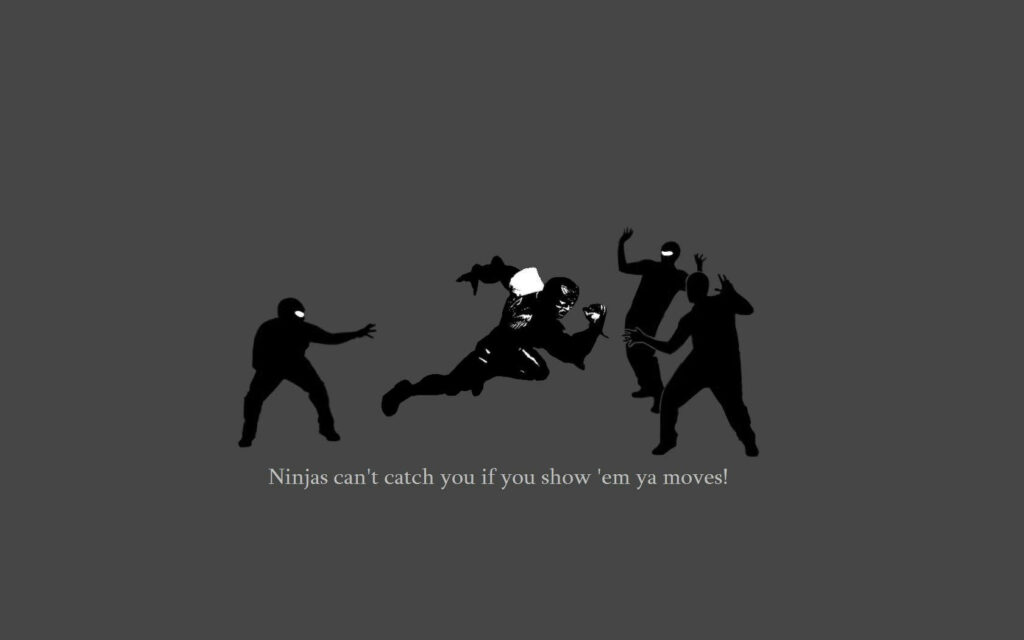 Ninjas Beware: Unleash Your Moves and Escape Their Grasp! Wallpaper