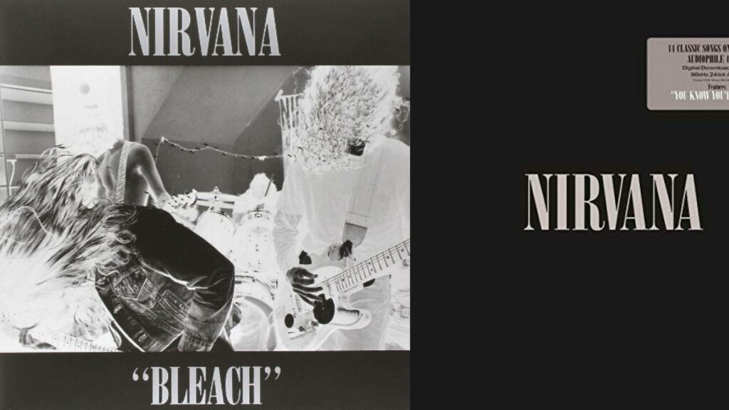 Iconic Nirvana Bleach Album Cover - High-Contrast Wallpaper Background