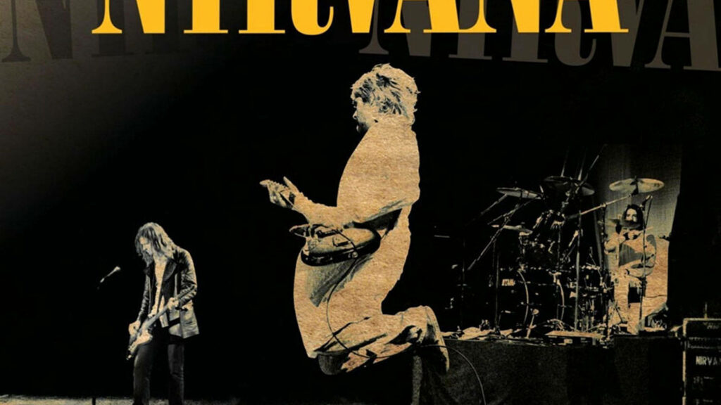Nirvana Live Performance Wallpaper - Retro Poster Design