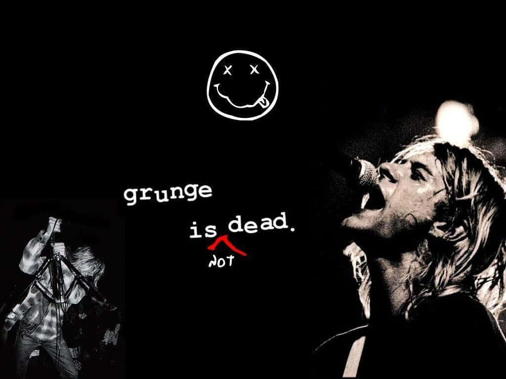Nirvana Wallpaper: Grunge is Not Dead - B&W Iconic Performance