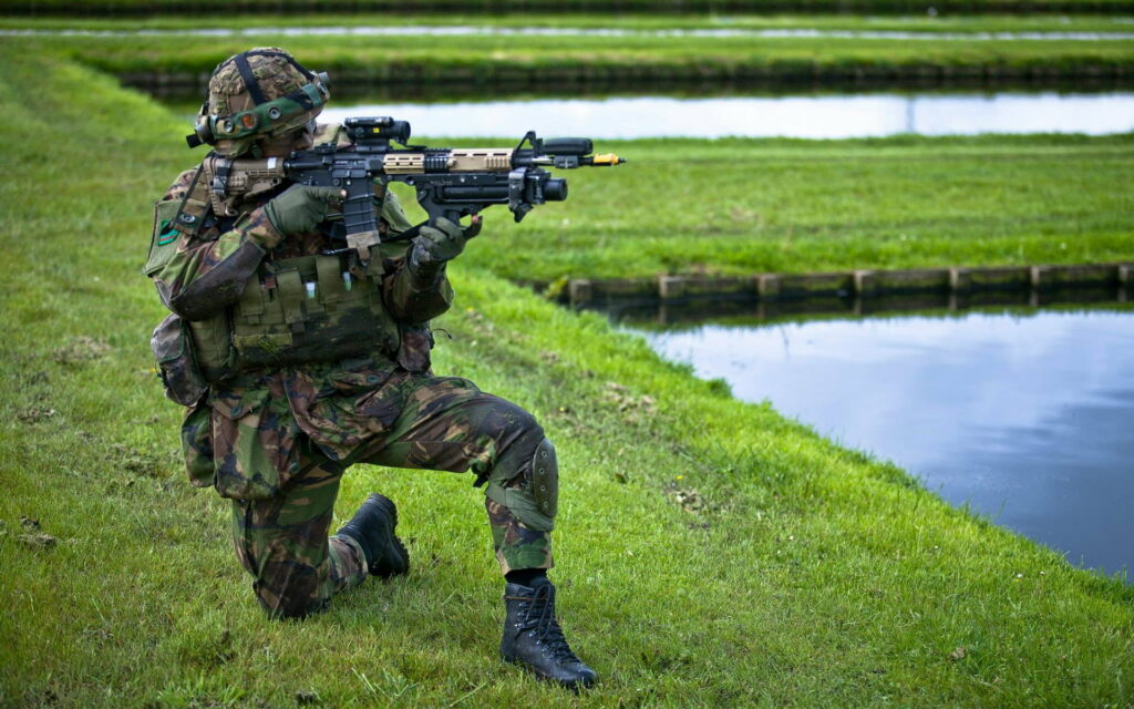 Dutch Infantry Brigade in Action: Defenders of Peace and Freedom Wallpaper