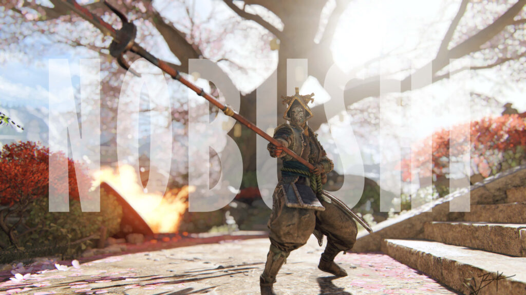 For Honor's Noble Warrior: A Stunning Portrait of the Fierce Female Nobushi in Action Wallpaper