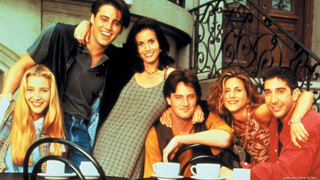 Nostalgic Friends Wallpaper - Classic Cast Group Photo Background