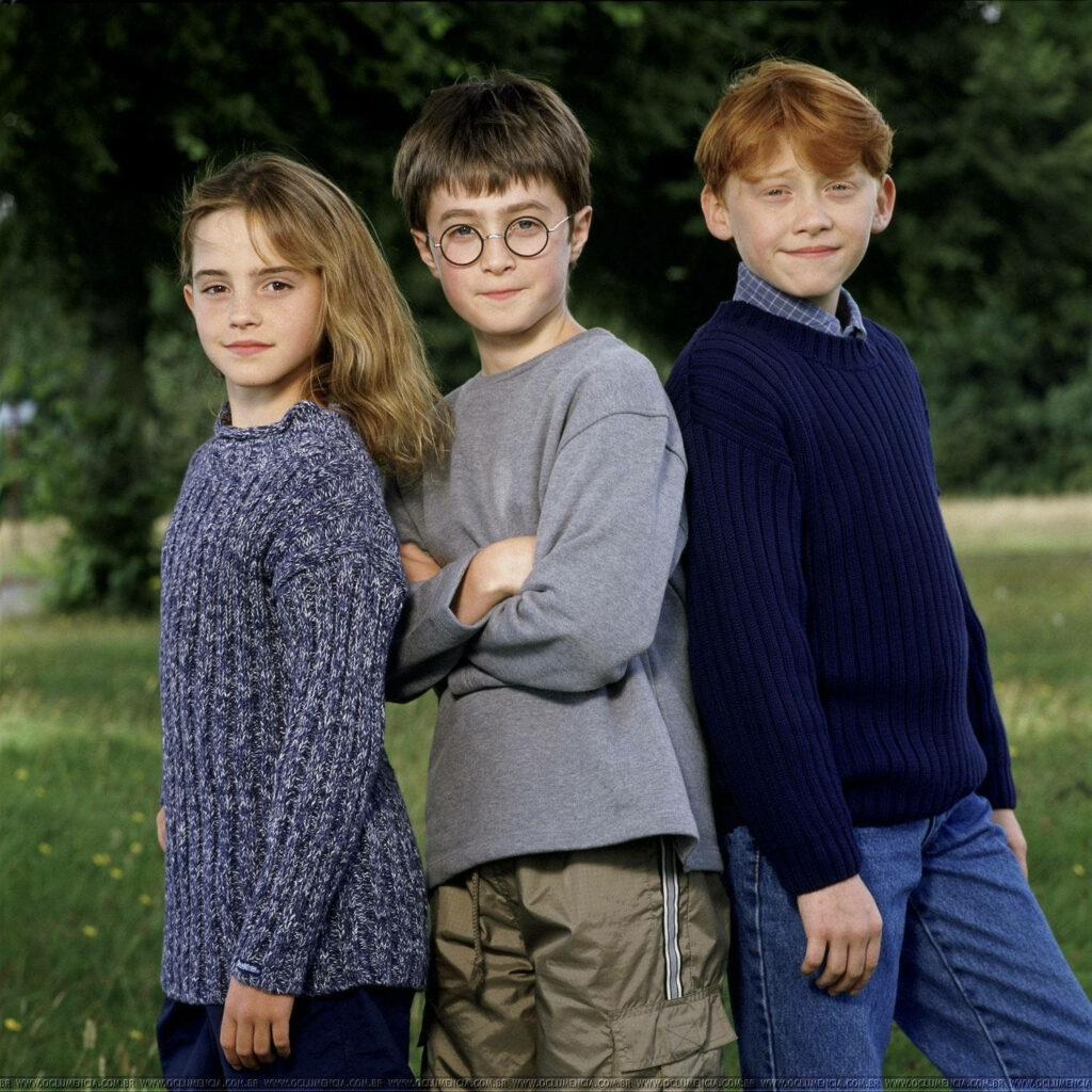 Timeless Harry Potter Wallpaper: Nostalgic Actors in Nature